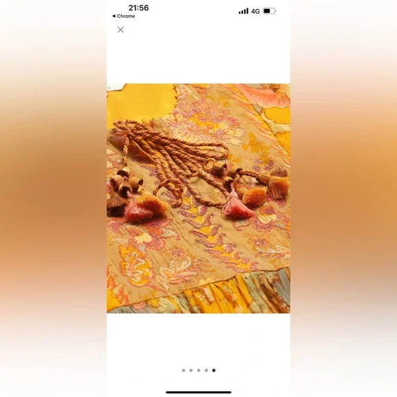 Label ritu kumar maxi dress in mustard colour in size L - Picture 4 of 4